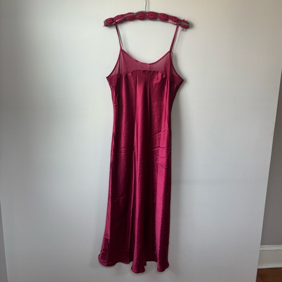 Inner Most Dresses & Skirts - Satin Slip Dress in Deep Berry